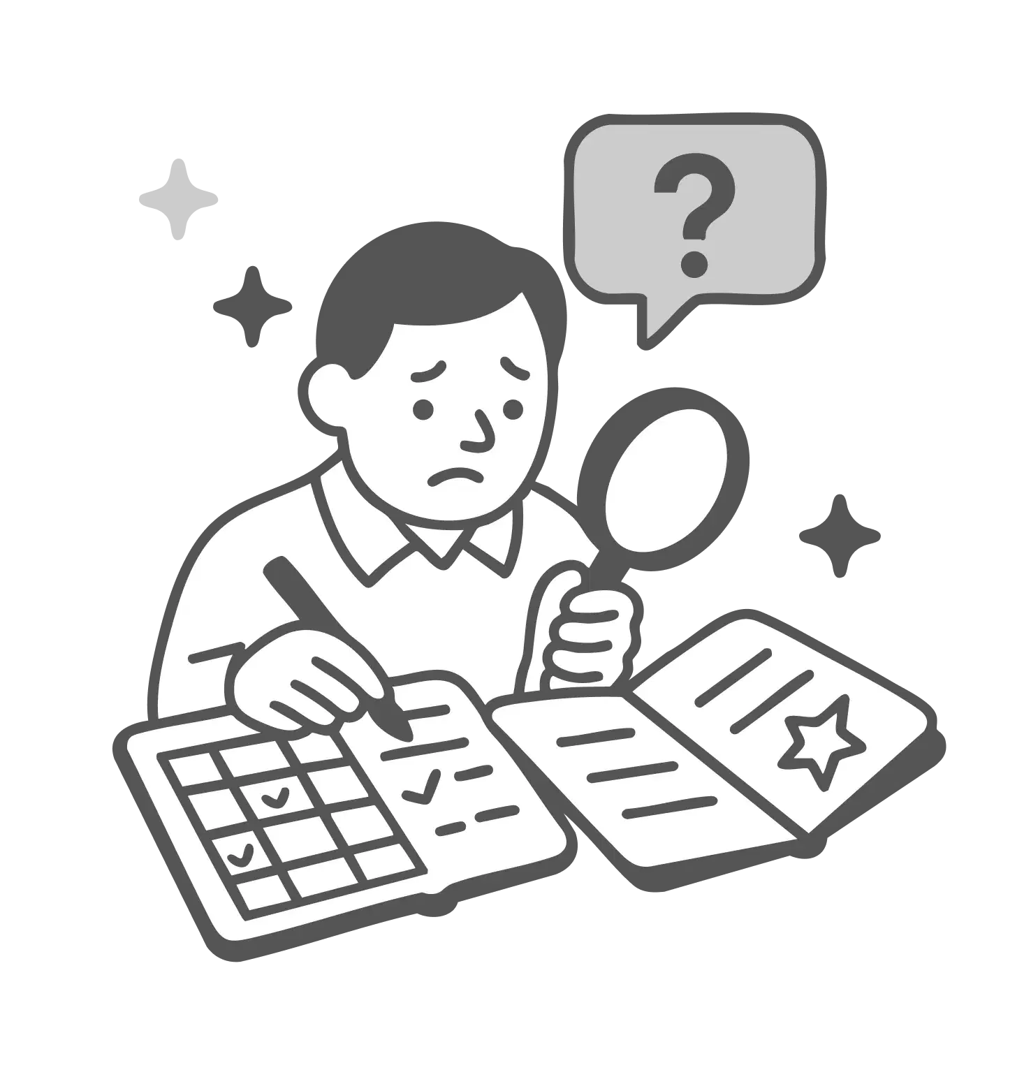 관리형 독서실 도입 전 문제점 - 수기로 기록하던 상벌점 내역